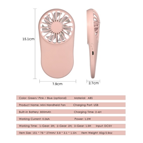 Mini Portable Fan Speed Adjustable USB Rechargeable Handheld Fan Personal Cooling Fan Pocket Fan with Hanging Rop for Outdoor Travel Home Office Pink
Mini Portable Fan Speed Adjustable USB Rechargeable Handheld Fan Personal Cooling Fan Pocket Fan with Hanging Rop for Outdoor Travel Home Office Pink