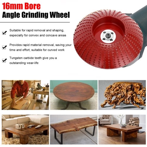 

NO.45 Steel Wood Angle Grinding Wheel Sanding Carving Rotary Tool Abrasive Disc for Angle Grinder with 16mm Bore