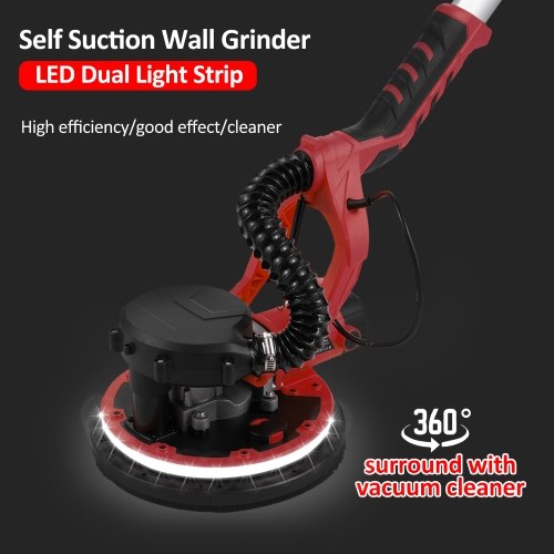 Drywall Sander, 1390W Electric Sander with 20 Pcs Sanding Discs, 5 Variable Speed 800-1800 RPM Wall Sander with Extendable Handle, LED Light
Drywall Sander, 1390W Electric Sander with 20 Pcs Sanding Discs, 5 Variable Speed 800-1800 RPM Wall Sander with Extendable Handle, LED Light