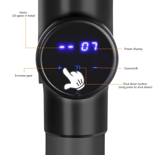 LCD Digital Display 20 Gear Adjustable Muscle Massager Fascia Machine Full Body Massage Machine Athlete Sports Recovery Vibrating Relaxing Machines
LCD Digital Display 20 Gear Adjustable Muscle Massager Fascia Machine Full Body Massage Machine Athlete Sports Recovery Vibrating Relaxing Machines