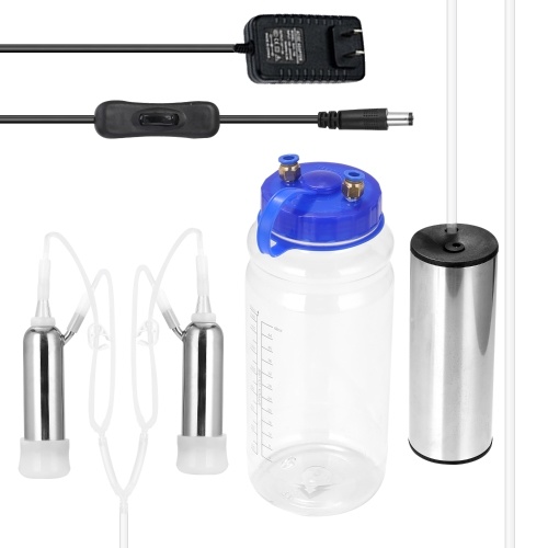 Electric Milking Machine Vacuum Milker Set for Farm Livestock Tool with 2L Large Capacity Milk Storage Can
Electric Milking Machine Vacuum Milker Set for Farm Livestock Tool with 2L Large Capacity Milk Storage Can