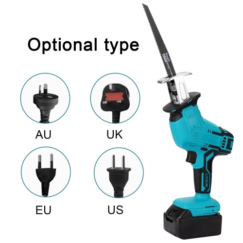 Portable Multifunctional Reciprocating Saws Outdoor Saber Saw Electric Power Tools for Cutting Wood Iron Sheet Plastics with Lithium Battery
Portable Multifunctional Reciprocating Saws Outdoor Saber Saw Electric Power Tools for Cutting Wood Iron Sheet Plastics with Lithium Battery