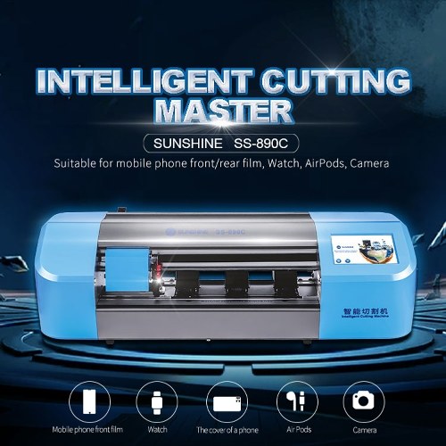 S-890C Auto Film Cutting Machine Mobile Phone Front Screen Back Cover Protect Film Cut Tool Intelligent Film Cutter for Phone Watch Camera
S-890C Auto Film Cutting Machine Mobile Phone Front Screen Back Cover Protect Film Cut Tool Intelligent Film Cutter for Phone Watch Camera