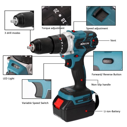 Household 3in1 Multifuctional Electric Drill Mini Screwdriver Rotation Ways Torques Adjustable
Household 3in1 Multifuctional Electric Drill Mini Screwdriver Rotation Ways Torques Adjustable