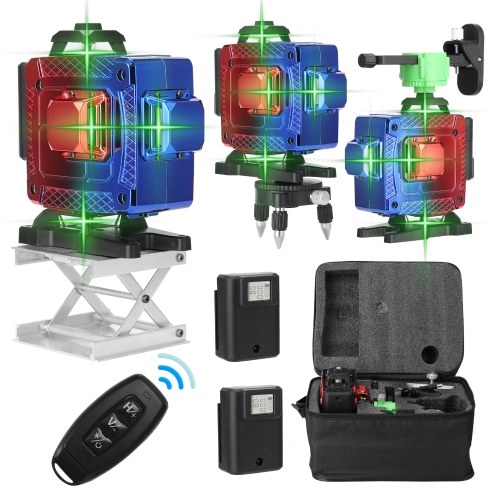 KKmoon Multifunctional 16 Lines Laser Level Tool Vertical Horizontal Lines with 3° Self-leveling Function
KKmoon Multifunctional 16 Lines Laser Level Tool Vertical Horizontal Lines with 3° Self-leveling Function