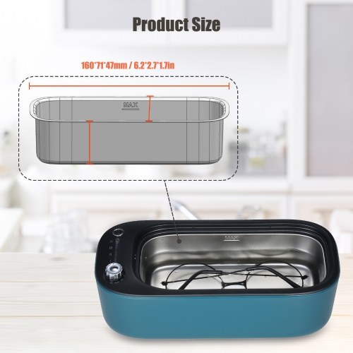 KKmoon Ultrasonic Cleaner Compact 40kHz 400ML Ultrasound Wave Jewelry Cleaner Cleaning Machine with UV Light Mode & 3 Cleaning Cycles Low Noise for Glasses Watch Ring
KKmoon Ultrasonic Cleaner Compact 40kHz 400ML Ultrasound Wave Jewelry Cleaner Cleaning Machine with UV Light Mode & 3 Cleaning Cycles Low Noise for Glasses Watch Ring