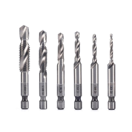 6pcs/set Drill Tap Combination Bit HSS Deburr Countersink Bit Set 1/4 Inch Shank for Max. 5mm Thickness Soft Metal/ Wood/ Plastic Board
6pcs/set Drill Tap Combination Bit HSS Deburr Countersink Bit Set 1/4 Inch Shank for Max. 5mm Thickness Soft Metal/ Wood/ Plastic Board