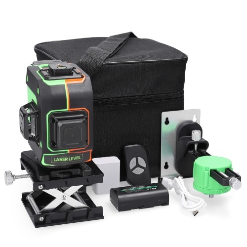 Multifunctional 12 Lines Laser Level 3° Self-leveling Machine Rechargeable Lithium Battery Leveling Tool Omnidirectional Ground Wall Sticker with Vertical Horizontal Oblique Line
Multifunctional 12 Lines Laser Level 3° Self-leveling Machine Rechargeable Lithium Battery Leveling Tool Omnidirectional Ground Wall Sticker with Vertical Horizontal Oblique Line