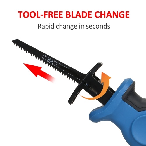 12V Cordless Reciprocating Saw with Support Frame , 2PCS 2.0Ah Li-Ion Battery with Charger, Variable Speed and Tool-Free Blade Change, 6 Saw Blades for Wood & Metal Cutting
12V Cordless Reciprocating Saw with Support Frame , 2PCS 2.0Ah Li-Ion Battery with Charger, Variable Speed and Tool-Free Blade Change, 6 Saw Blades for Wood & Metal Cutting