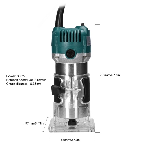 Electric Trimmer Multifunctional Wood Milling Trimming Engraving Slotting Machine Versatile Woodworking Router Power Tool with 15PCS Milling Cutters
Electric Trimmer Multifunctional Wood Milling Trimming Engraving Slotting Machine Versatile Woodworking Router Power Tool with 15PCS Milling Cutters