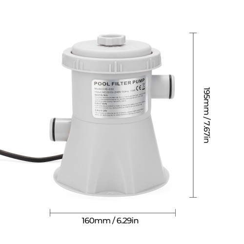 Electric Swimming Pool Filter Pump Reusable Practical Swimming Pool Filter Water Purifier Easy to Install
Electric Swimming Pool Filter Pump Reusable Practical Swimming Pool Filter Water Purifier Easy to Install