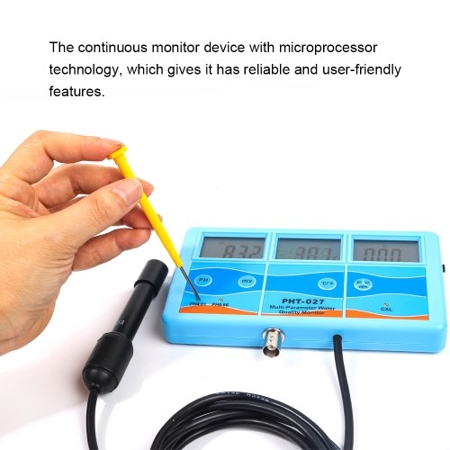 6in1 Multifunctional Water Quality Detector High Accuracy PH Meter Temperature ORP EC CF T-DS Measuring Device
6in1 Multifunctional Water Quality Detector High Accuracy PH Meter Temperature ORP EC CF T-DS Measuring Device