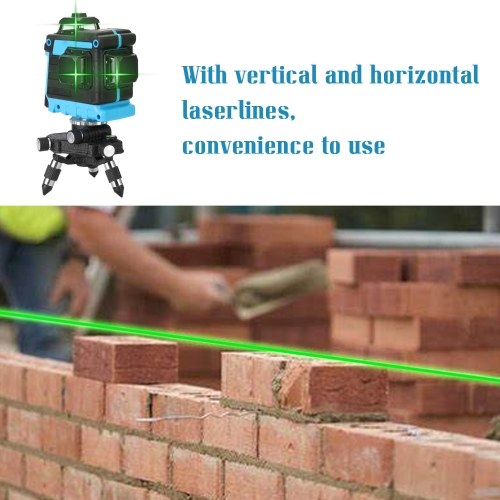 Multifunctional 12 Lines Laser Level Tool Vertical Horizontal Crosslight with Self-leveling Function
Multifunctional 12 Lines Laser Level Tool Vertical Horizontal Crosslight with Self-leveling Function