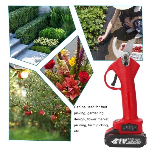 21V Cordless Electric Pruner Pruning Shear Efficient Fruit Tree Bonsai Pruning Branches Cutter Landscaping Tool
21V Cordless Electric Pruner Pruning Shear Efficient Fruit Tree Bonsai Pruning Branches Cutter Landscaping Tool