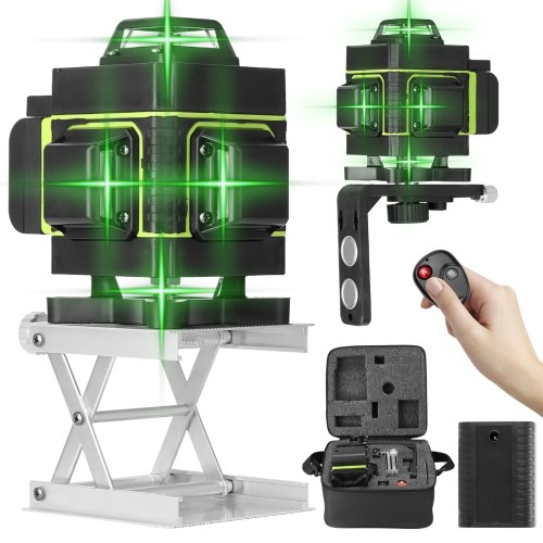 Multifunctional 16 Lines Laser Level 3° Self-leveling Function Leveling Tool Omnidirectional Ground and Wall Sticker with Vertical Horizontal Oblique Line
Multifunctional 16 Lines Laser Level 3° Self-leveling Function Leveling Tool Omnidirectional Ground and Wall Sticker with Vertical Horizontal Oblique Line