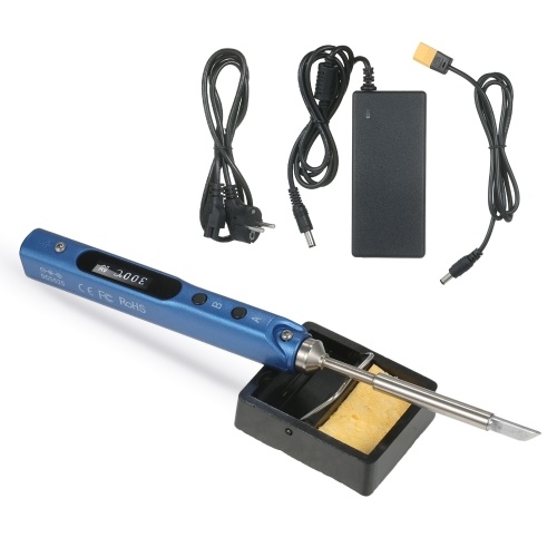 SEQURE Mini Electric Soldering Iron with LED Digital Display Intelligent Soldering Iron Kit with 19V Power Supply Adapter Black EU Plug
SEQURE Mini Electric Soldering Iron with LED Digital Display Intelligent Soldering Iron Kit with 19V Power Supply Adapter Black EU Plug
