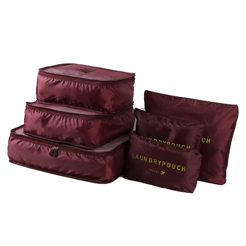 6pcs Packing Cubes Luggage Bags Organizer Durable Travel Travel Luggage Packing Organizers Set with Toiletry Bag Burgundy
6pcs Packing Cubes Luggage Bags Organizer Durable Travel Travel Luggage Packing Organizers Set with Toiletry Bag Burgundy