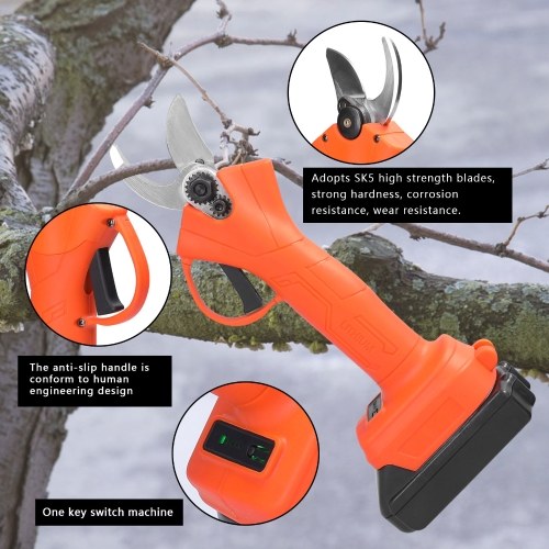 21V Cordless Electric Pruner Pruning Shear Efficient Fruit Tree Bonsai Pruning Branches Cutter Landscaping Tool
21V Cordless Electric Pruner Pruning Shear Efficient Fruit Tree Bonsai Pruning Branches Cutter Landscaping Tool