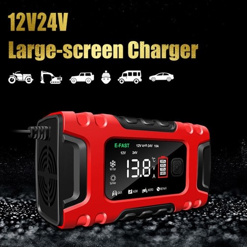 

Car Battery Recharger Machine Digital Display Motorcycle Battery Recharger Automatic Battery Recharger Intelligent Multiple Protections Battery Recharger