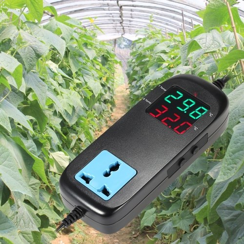 Electronic Thermostat LED Digital Display Breeding Temperature Controller Thermocouple Thermostat with Socket AC 90V~250V
Electronic Thermostat LED Digital Display Breeding Temperature Controller Thermocouple Thermostat with Socket AC 90V~250V