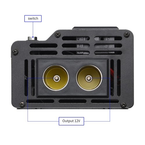 Intelligent Car Inverter 4 USB Output Ports Modified Sine-wave Converter with LCD Display
Intelligent Car Inverter 4 USB Output Ports Modified Sine-wave Converter with LCD Display