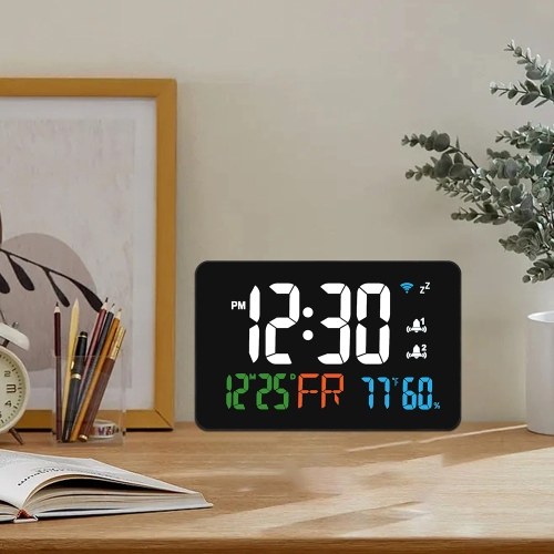 Tuya WiFi Desktop Clock Calendar Intelligent Thermometer Hygrometer with Digital LED Display
Tuya WiFi Desktop Clock Calendar Intelligent Thermometer Hygrometer with Digital LED Display