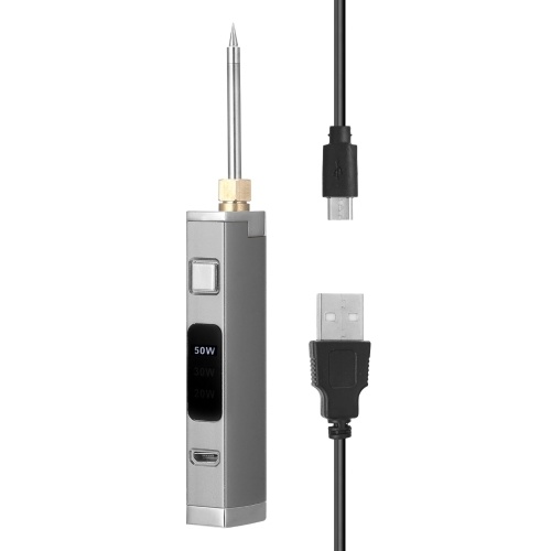 Portable Cordless Soldering Iron Mini USB Rechargeable Battery Soldering Iron 20W 30W 50W Adjustable Digital Display Soldering Iron
Portable Cordless Soldering Iron Mini USB Rechargeable Battery Soldering Iron 20W 30W 50W Adjustable Digital Display Soldering Iron