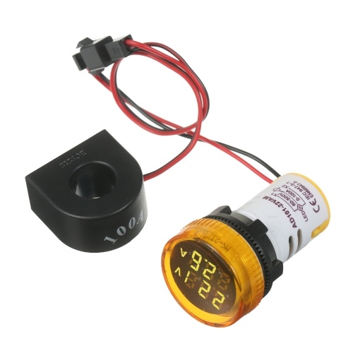 Mini Round Digital Volt-ammeter Voltammeter Ammeter Voltmeter Double LED Display Voltage & Current Meter Panel Meter AC50-500V AC0-100A
Mini Round Digital Volt-ammeter Voltammeter Ammeter Voltmeter Double LED Display Voltage & Current Meter Panel Meter AC50-500V AC0-100A