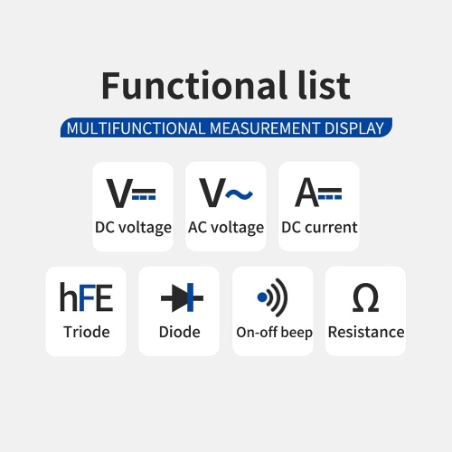 XL830L Handheld Digital Multimeter LCD Backlight Portable AC/DC Voltmeter DC Ammeter Ohm Voltage Resistance Tester High Precision Universal Tester
XL830L Handheld Digital Multimeter LCD Backlight Portable AC/DC Voltmeter DC Ammeter Ohm Voltage Resistance Tester High Precision Universal Tester