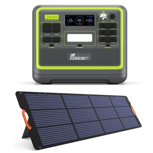 Fossibot F2400 Portable Power Station 2048Wh/51.2V Safe LiFePO4 Solar Generator Power 1100W Max Input Power
Fossibot F2400 Portable Power Station 2048Wh/51.2V Safe LiFePO4 Solar Generator Power 1100W Max Input Power