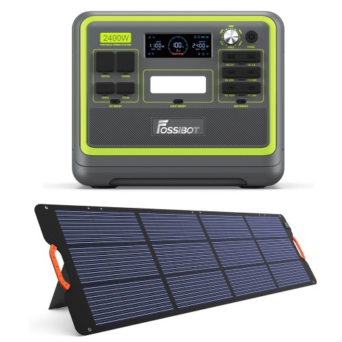 

Fossibot F2400 Portable Power Station 2048Wh/51.2V Safe LiFePO4 Solar Generator Power 1100W Max Input Power