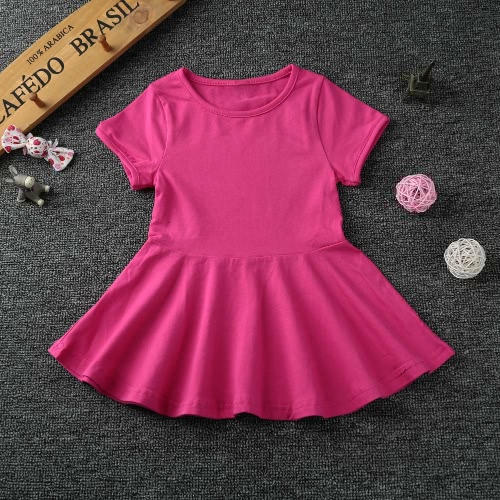 New Cute Girls Mini Dress Solid Color Flared Shape Round Neck Short Sleeve Casual One-Piece
New Cute Girls Mini Dress Solid Color Flared Shape Round Neck Short Sleeve Casual One-Piece