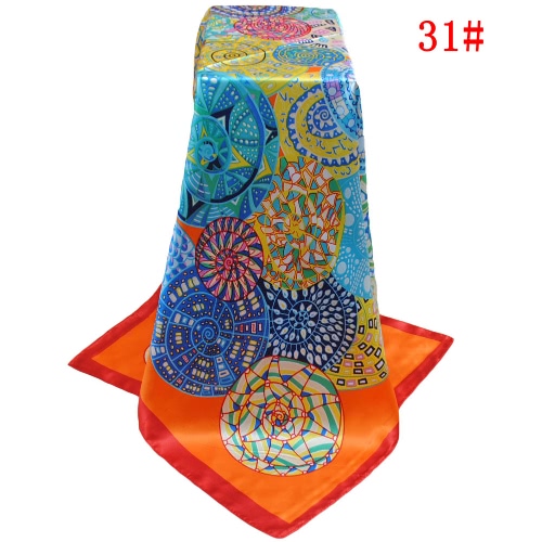 New Vintage Women Scarf Contrast Print Square Design Wraparound Thin shawl Satin Kerchief
New Vintage Women Scarf Contrast Print Square Design Wraparound Thin shawl Satin Kerchief