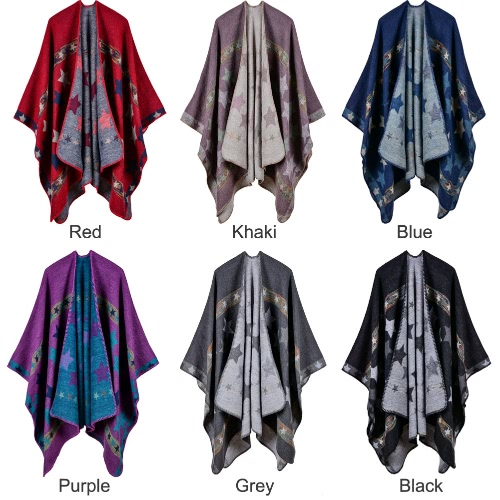 New Women Knitted Poncho Cape Star Oversized Cardigan Sweater Long Shawl Scarf Cashmere Pashmina
New Women Knitted Poncho Cape Star Oversized Cardigan Sweater Long Shawl Scarf Cashmere Pashmina