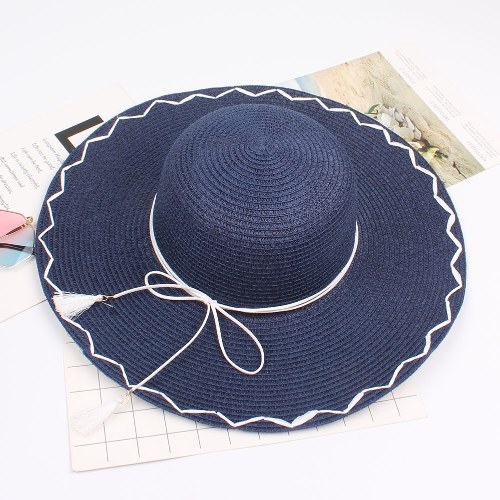 Новая мода Складная широкая бримская соломенная шляпа Tassel Bowknot Decor Outdoor Beach Shade Sun Hats
Новая мода Складная широкая бримская соломенная шляпа Tassel Bowknot Decor Outdoor Beach Shade Sun Hats