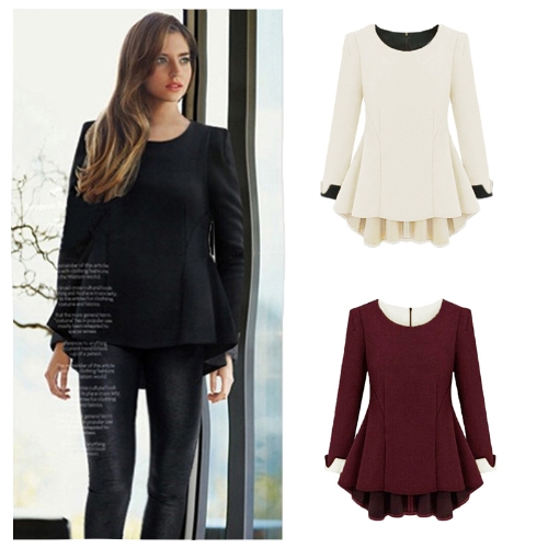 New Fashion Women Dress Contrast Crew Neck Long Sleeve Asymmetric Elegant Loose Dress
New Fashion Women Dress Contrast Crew Neck Long Sleeve Asymmetric Elegant Loose Dress