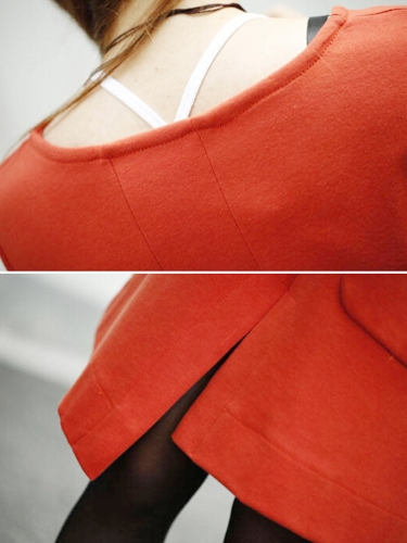 New Fashion Women Dress Patchwork Pocket Split Front Irregular Hem Crew Neck Long Sleeve Loose Dress
New Fashion Women Dress Patchwork Pocket Split Front Irregular Hem Crew Neck Long Sleeve Loose Dress
