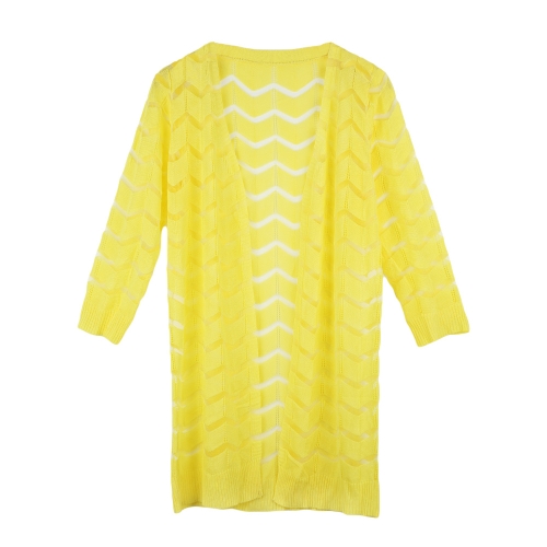 Fashion Women Crochet Cardigan Open Front Gauze Patchwork Wave-Shaped Design 3/4 Sleeve Sunscreen Shirt
Fashion Women Crochet Cardigan Open Front Gauze Patchwork Wave-Shaped Design 3/4 Sleeve Sunscreen Shirt