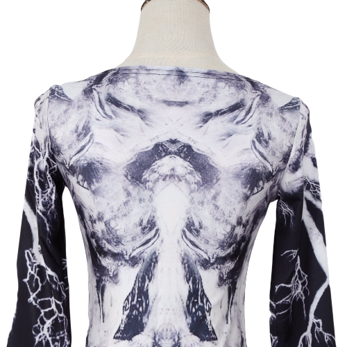New Sexy Women Bandage Midi Dress Print Round Neck Long Sleeve Clubwear Party Dress Black
New Sexy Women Bandage Midi Dress Print Round Neck Long Sleeve Clubwear Party Dress Black