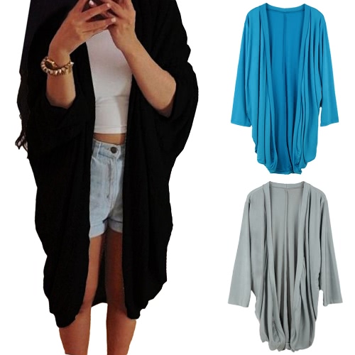 Europe Women Outerwear Open Front Ruffled Irregular Hem Batwing Long Sleeve Thin Casual Loose Cardigan Coat
Europe Women Outerwear Open Front Ruffled Irregular Hem Batwing Long Sleeve Thin Casual Loose Cardigan Coat