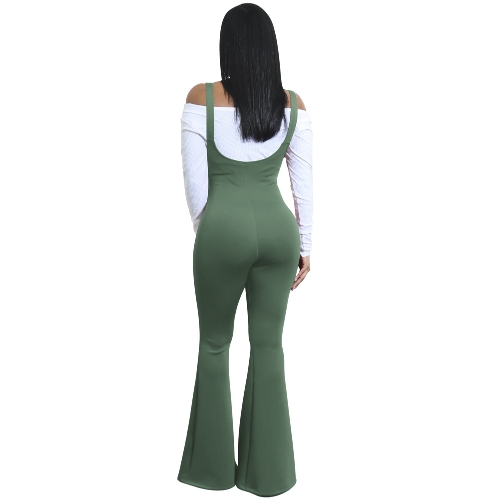 Women Jumpsuit Solid Suspender Strap Sleeveless Open Back Wide Flared Legs Bell Bottom Sexy Overalls
Women Jumpsuit Solid Suspender Strap Sleeveless Open Back Wide Flared Legs Bell Bottom Sexy Overalls