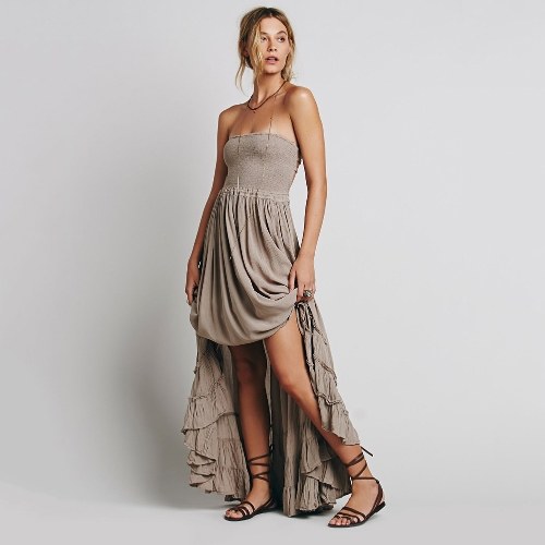 Women Boho Maxi Dress Halter Bandage Backless Solid Pleated Bohemian Beach Holiday Long Dress
Women Boho Maxi Dress Halter Bandage Backless Solid Pleated Bohemian Beach Holiday Long Dress