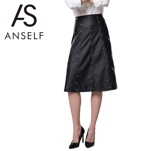 New Fashion Women Mid Skirt PU Leather Hight Waist Beading Decoration Zipper Fastening Slim Fit Black
New Fashion Women Mid Skirt PU Leather Hight Waist Beading Decoration Zipper Fastening Slim Fit Black