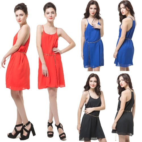 New Sexy Women Sleeveless Dress Scoop Neck Y Back Spaghetti Strap Waist Chain Party Club Mini Dress
New Sexy Women Sleeveless Dress Scoop Neck Y Back Spaghetti Strap Waist Chain Party Club Mini Dress