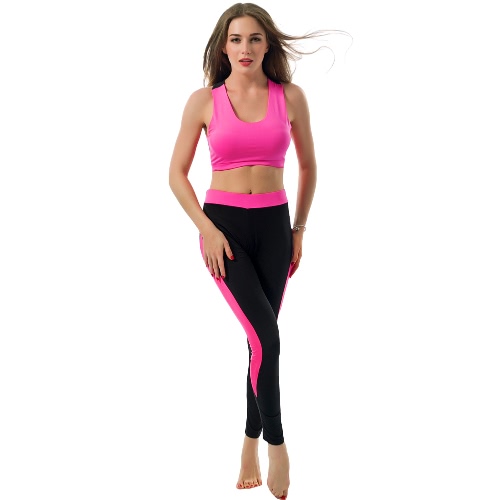 Fashion Women Two-Piece Set Hollow Out Racerback O-Neck Elastic Waist Cropped Top Slim Trousers Green/Rose/Red
Fashion Women Two-Piece Set Hollow Out Racerback O-Neck Elastic Waist Cropped Top Slim Trousers Green/Rose/Red