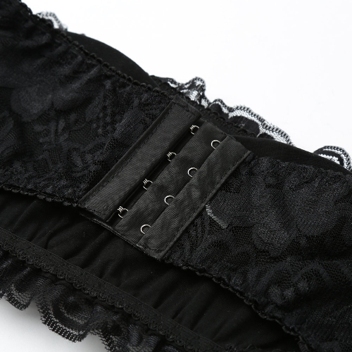 Women Lace Wireless Bra Bandage Padded Strapless Adjustable Back Thin Breathable Bra Crop Top Brassiere Underwear Black/White
Women Lace Wireless Bra Bandage Padded Strapless Adjustable Back Thin Breathable Bra Crop Top Brassiere Underwear Black/White