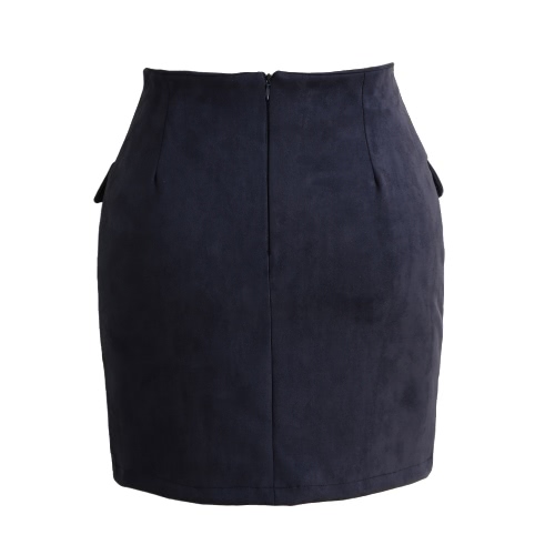 Fashion Women Lace Up Suede Leather Skirt High Waist Vintage Pocket Preppy Bodycon Short Pencil Skirt Fashion Women Lace Up Suede Leather Skirt High Waist Vintage Pocket Preppy Bodycon Short Pencil Skirt