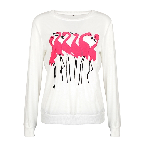 Fashion Women Embroidery Flamingo Long Sleeve Sweatshirt O Neck Casual Jumper Pullover Tops
Fashion Women Embroidery Flamingo Long Sleeve Sweatshirt O Neck Casual Jumper Pullover Tops
