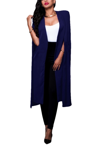Women Long Cloak Cape Blazer Coat Cardigan Split Jacket Slim Office OL Suit Casual Solid Outerwear
Women Long Cloak Cape Blazer Coat Cardigan Split Jacket Slim Office OL Suit Casual Solid Outerwear