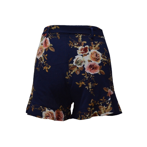 New Women Floral Print Shorts High Waist Ruffle Ruched Side Pocket Zipper With Belt Shorts
New Women Floral Print Shorts High Waist Ruffle Ruched Side Pocket Zipper With Belt Shorts